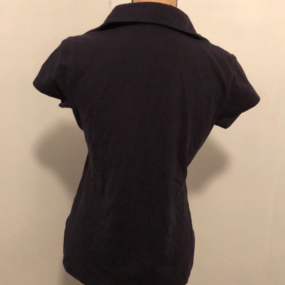LANDS END nautical button down polo shirt - Picture 3 of 4